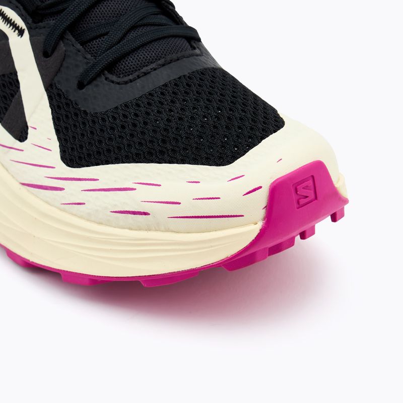 Scarpe da corsa Salomon Ultra Flow donna nero/giallo trasparente/viola rosa 7