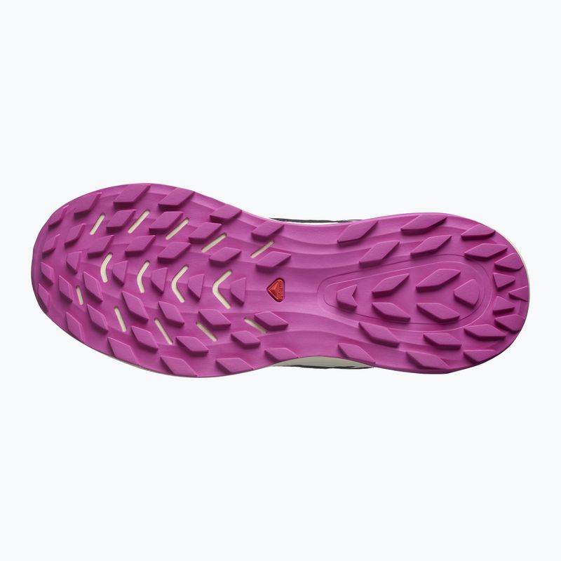 Scarpe da corsa Salomon Ultra Flow donna nero/giallo trasparente/viola rosa 12