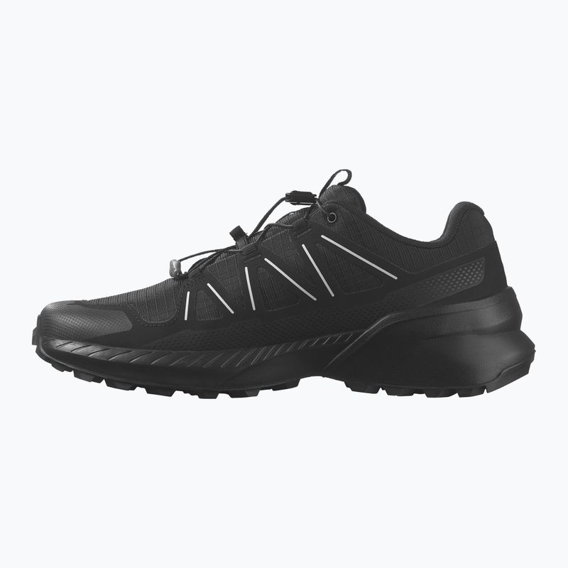 Scarpe da corsa da uomo Salomon Speedcross Peak nero/nero/grigio ghiacciaio 3