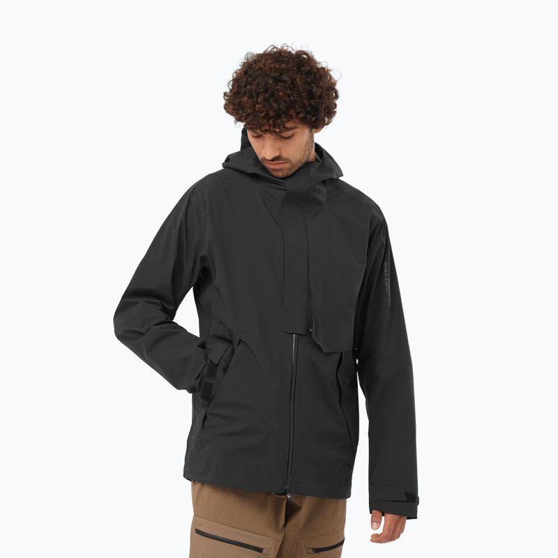 Giacca antipioggia da uomo Salomon Outerpath Pro 2.5 l deep black