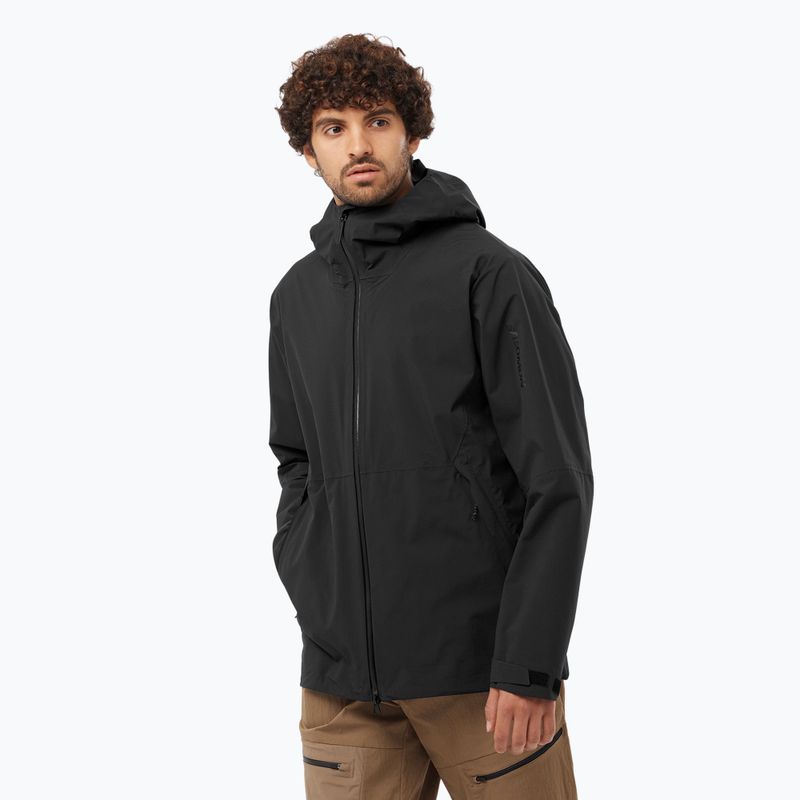 Giacca a vento Salomon Outerpath 2.5L nero profondo da uomo