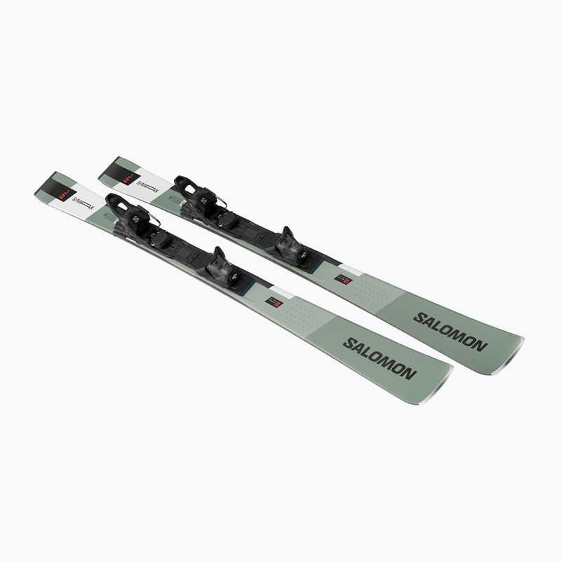 Sci da discesa Salomon S/Max 8 + attacchi M10 GW verde petrolio/nero/bianco 3