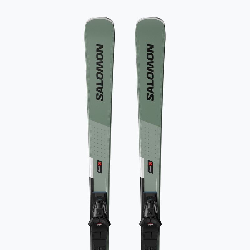 Sci da discesa Salomon S/Max 8 + attacchi M10 GW verde petrolio/nero/bianco 4