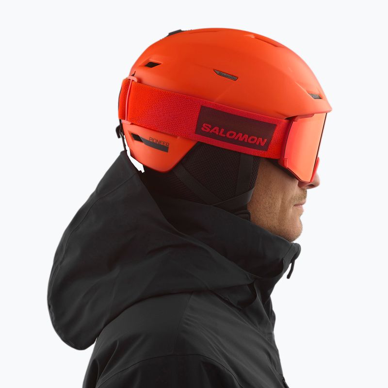 Casco da sci Salomon Pioneer LT pomodoro ciliegia 6