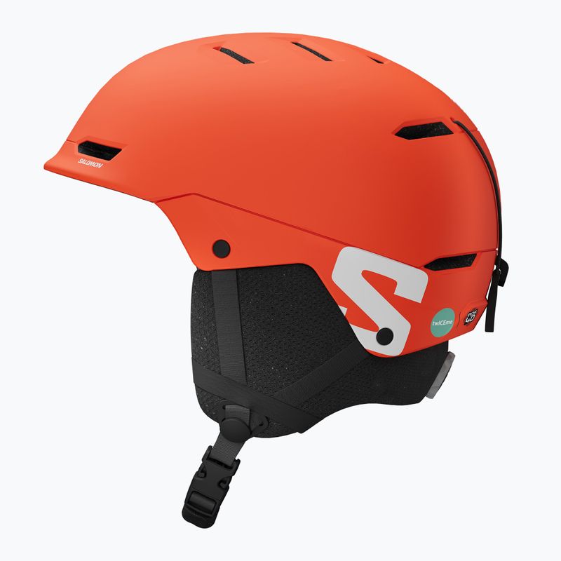 Casco da sci per bambini Salomon Husk Jr pomodoro ciliegia 3