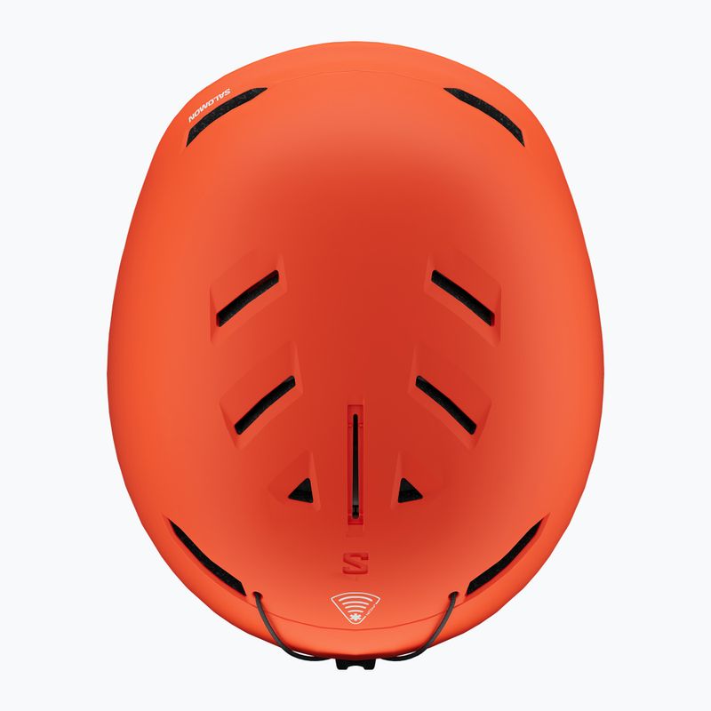 Casco da sci per bambini Salomon Husk Jr pomodoro ciliegia 5