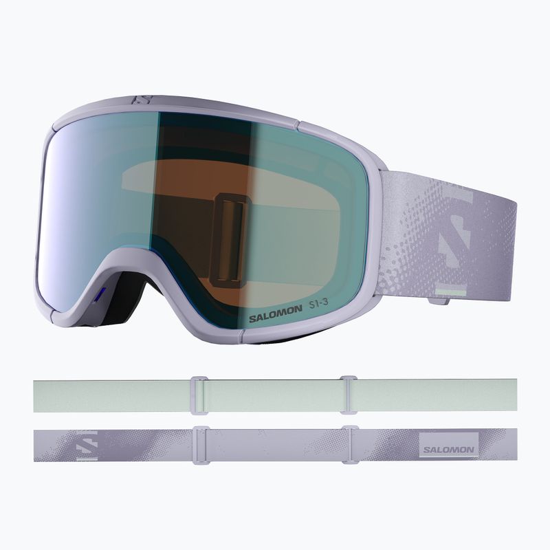Maschera da sci Salomon Aksium 2.0 S Photo evening haze/photo ml blue 5