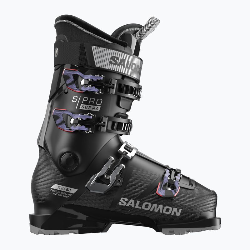 Scarponi da sci donna Salomon S/Pro Supra 80 W GW black/silver metallic/sweet lavender 6