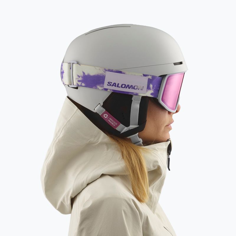 Casco da sci Salomon Brigade Index grigio viola 6