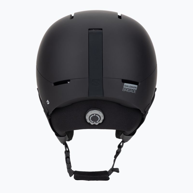 Casco da sci Salomon Brigade Round Fit black 4