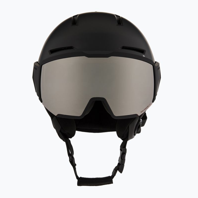 Casco da sci Salomon Osmo nero/arancio flash tonic 2