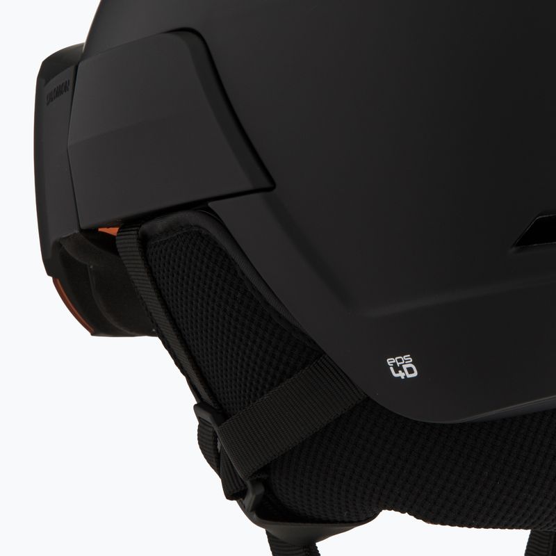 Casco da sci Salomon Osmo nero/arancio flash tonic 7