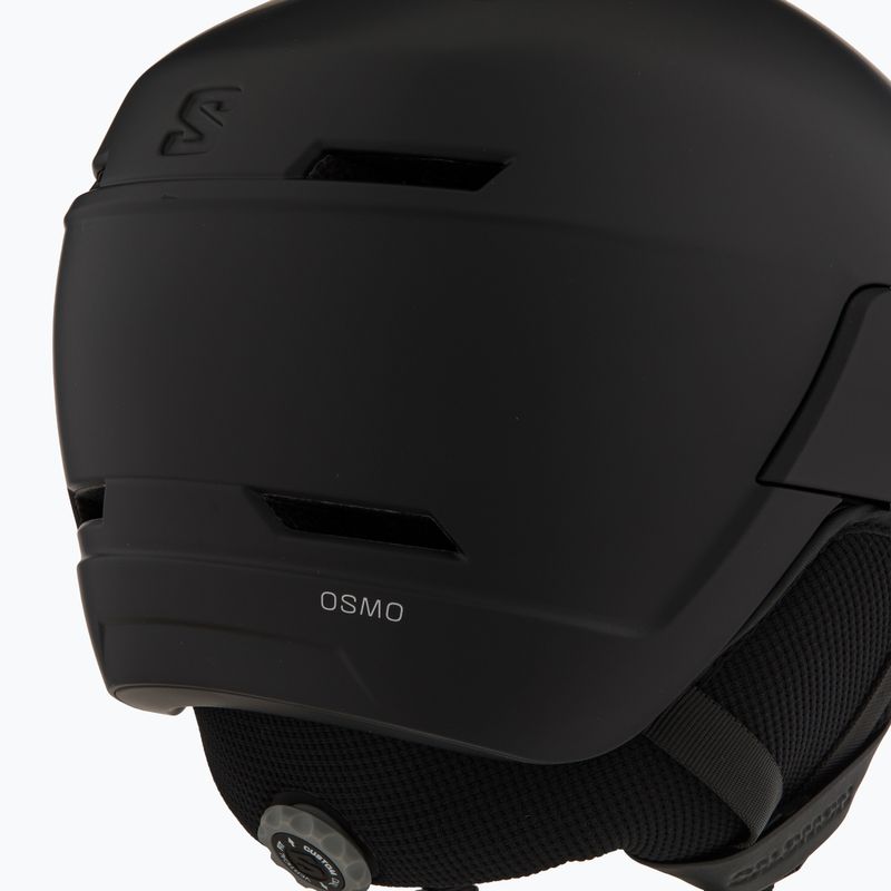 Casco da sci Salomon Osmo nero/arancio flash tonic 8