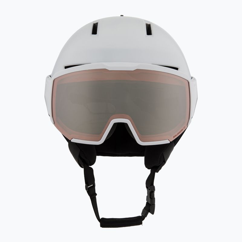 Casco da sci Salomon Osmo bianco/flash tonic arancione 2