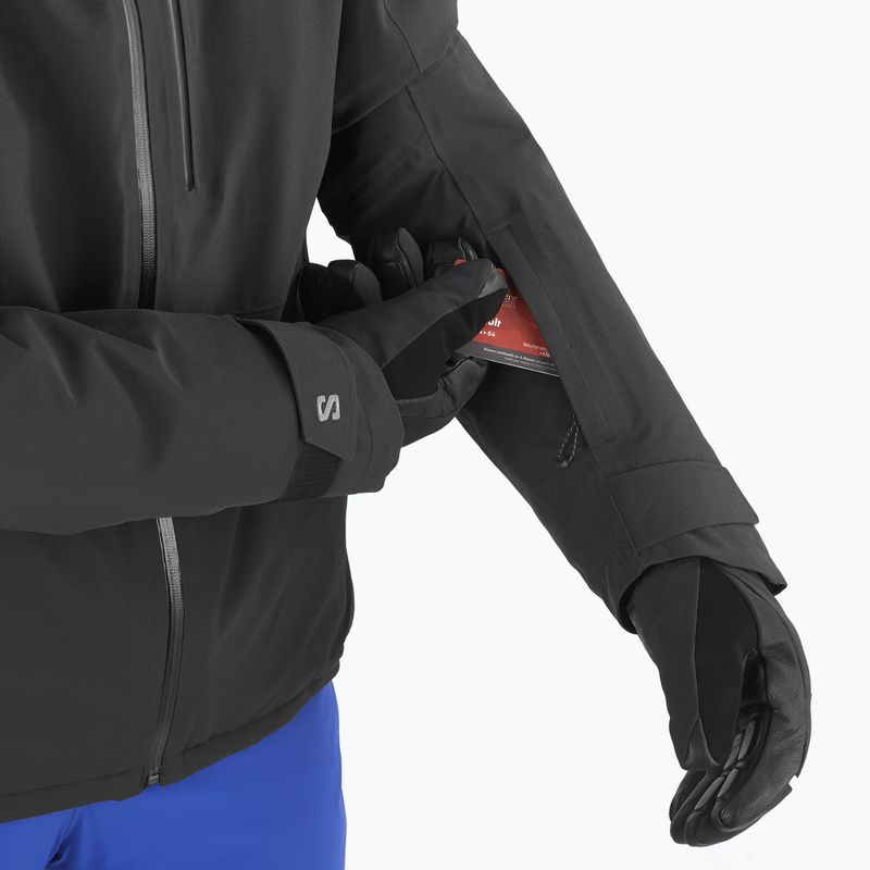 Giacca da sci da uomo Salomon Highland deep black 4