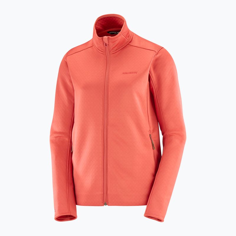 Felpa Salomon Essential Midwarm Fz Uomo tandoori spice trekking 4
