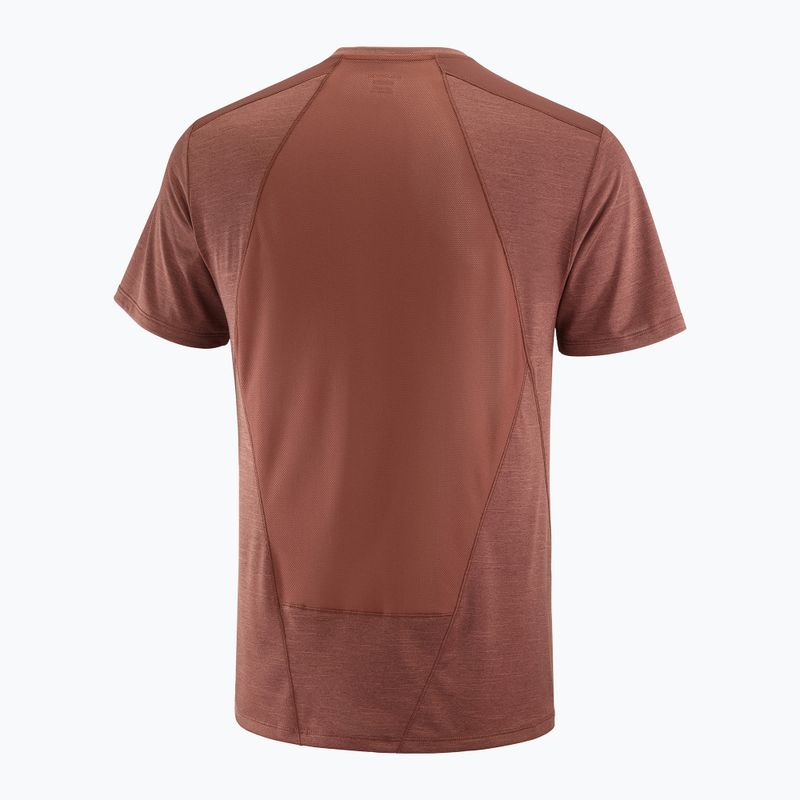 Camicia da trekking Salomon Outline rum raisin da uomo 5