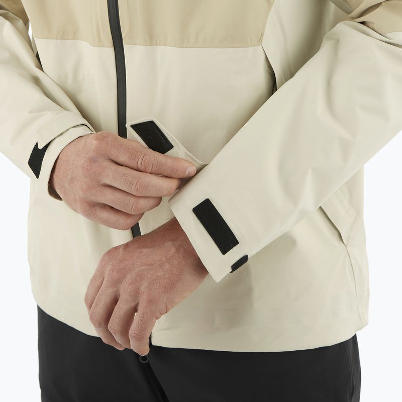 Giacca antipioggia Salomon Outerpath white pepper/rainy day da uomo 5