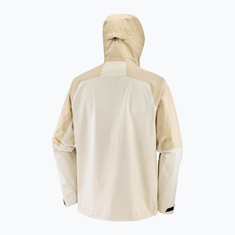 Giacca antipioggia Salomon Outerpath white pepper/rainy day da uomo 9