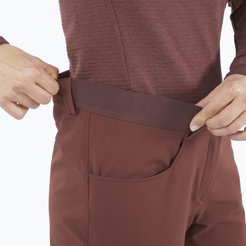 Pantaloni trekking da donna Salomon Wayfarer Warm rum raisin 3