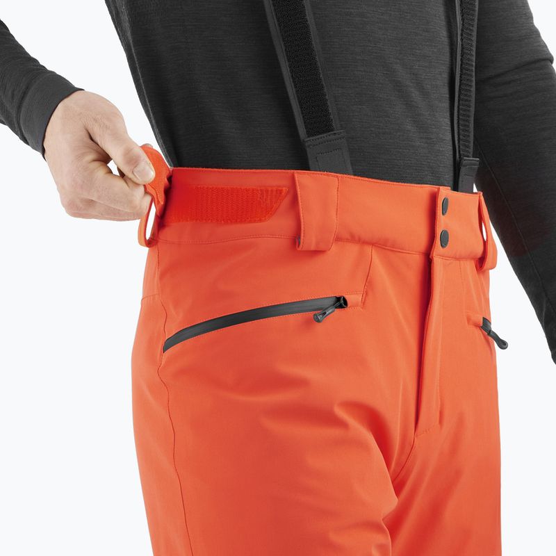 Pantaloni da sci da uomo Salomon Edge cherry tomato 4