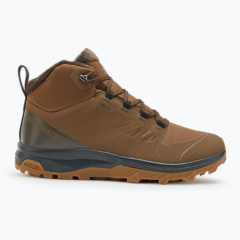 Salomon Outsnap CSWP scarpe da trekking uomo dark darth/ delicioso/ gum 8 2