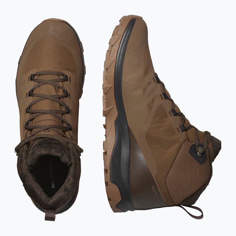 Salomon Outsnap CSWP scarpe da trekking uomo dark darth/ delicioso/ gum 8 13