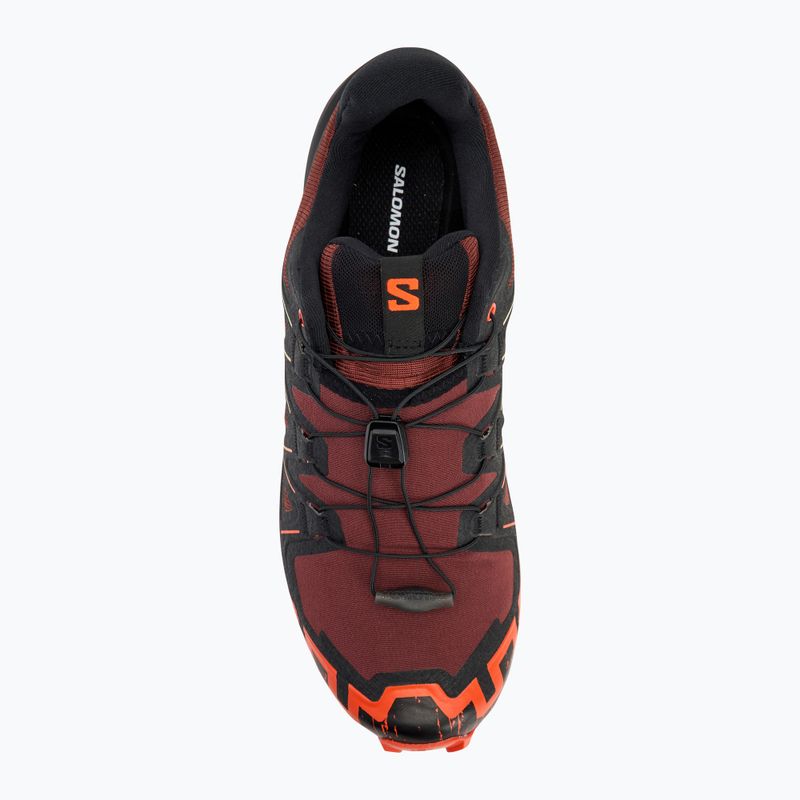 Salomon Speedcross 6 scarpe da corsa da uomo rum uva passa/pomodoro ciliegia/cognac 5