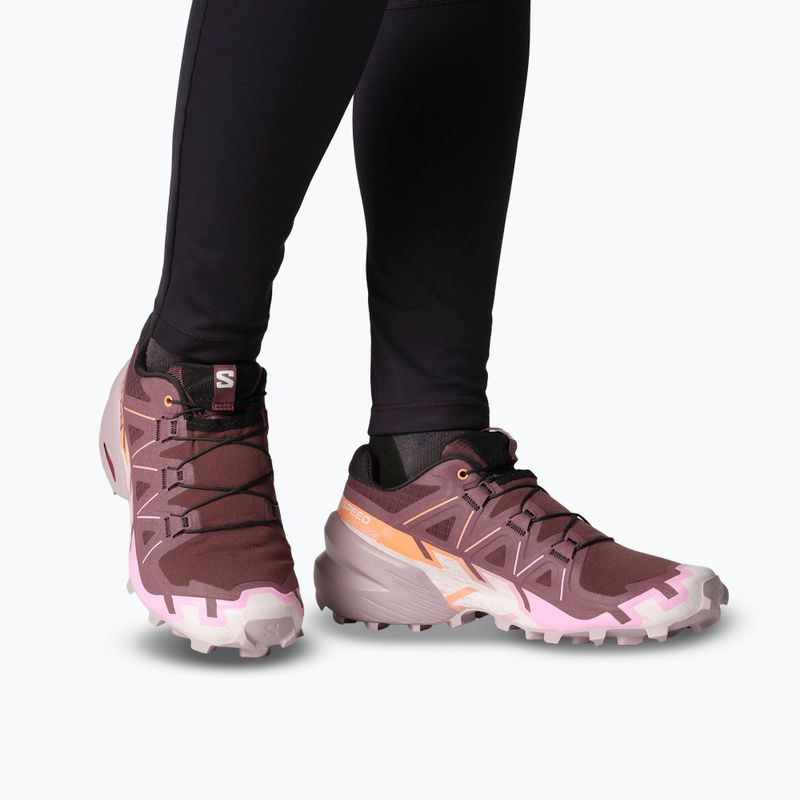 Salomon Speedcross 6 scarpe da corsa donna catawba grape/papaya/deauville mauve 14