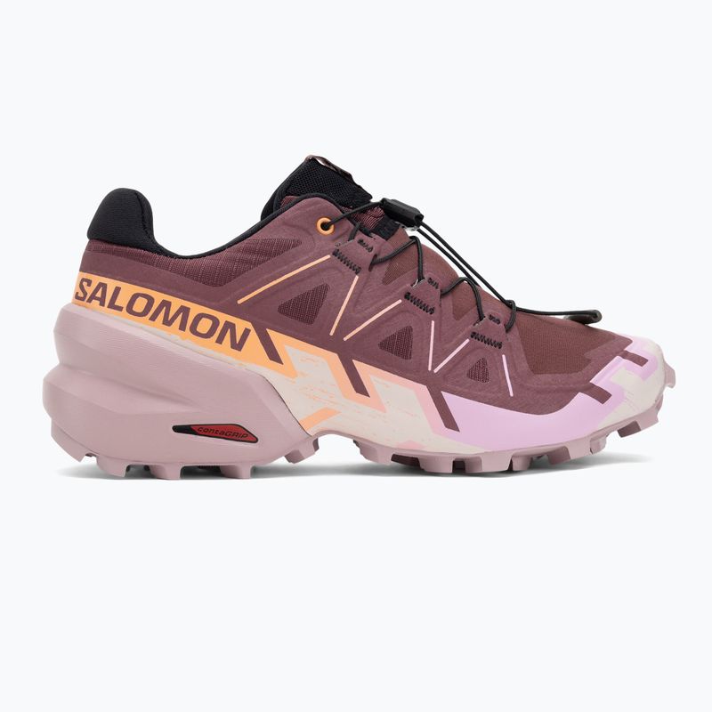 Salomon Speedcross 6 scarpe da corsa donna catawba grape/papaya/deauville mauve 2