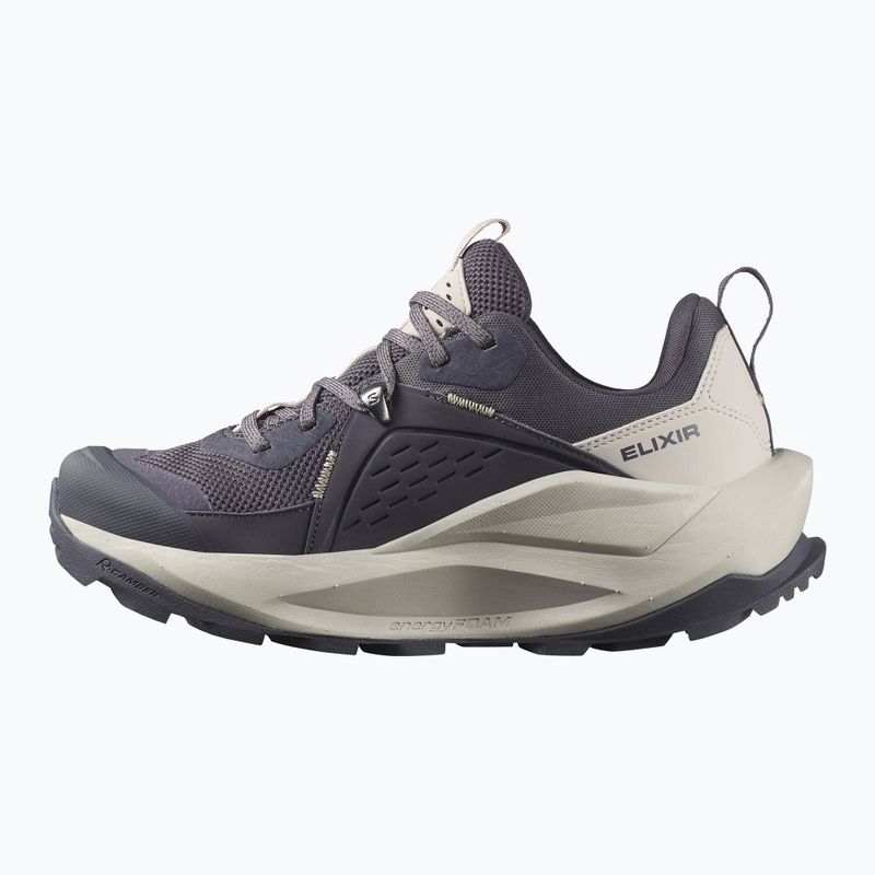 Scarpe da trekking da donna Salomon Elixir GTX 9 nove ferro/nuvola d'argento/spugna 10