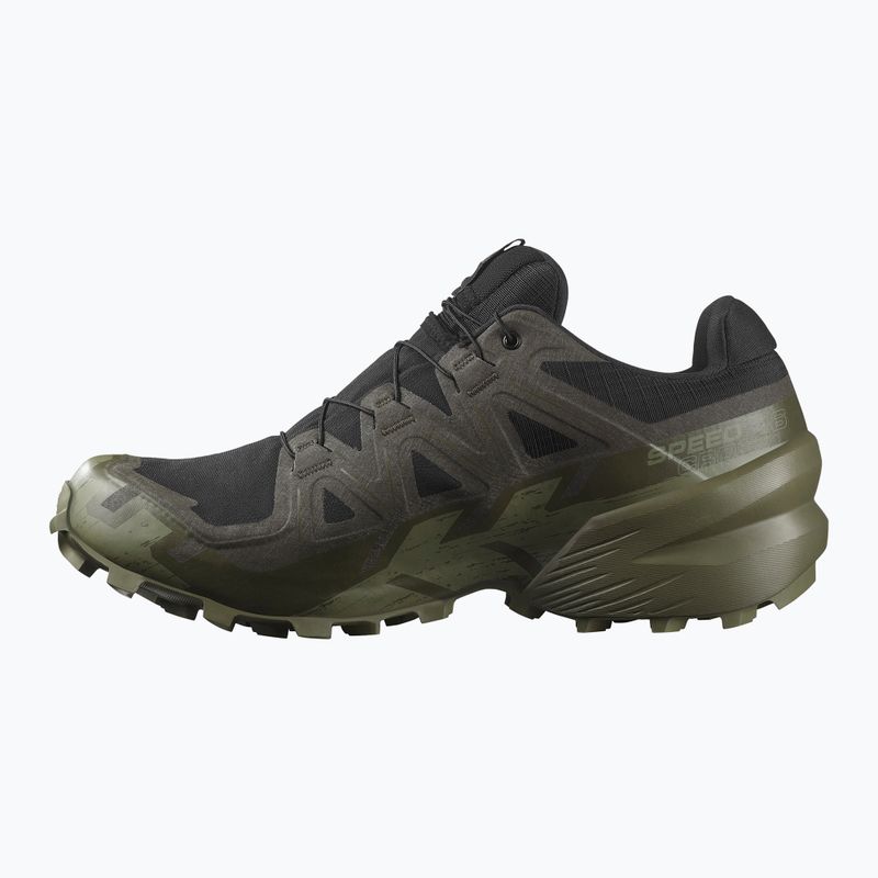 Scarpe da corsa da uomo Salomon Speedcross 6 GTX nero/torba/verde lichene profondo 10
