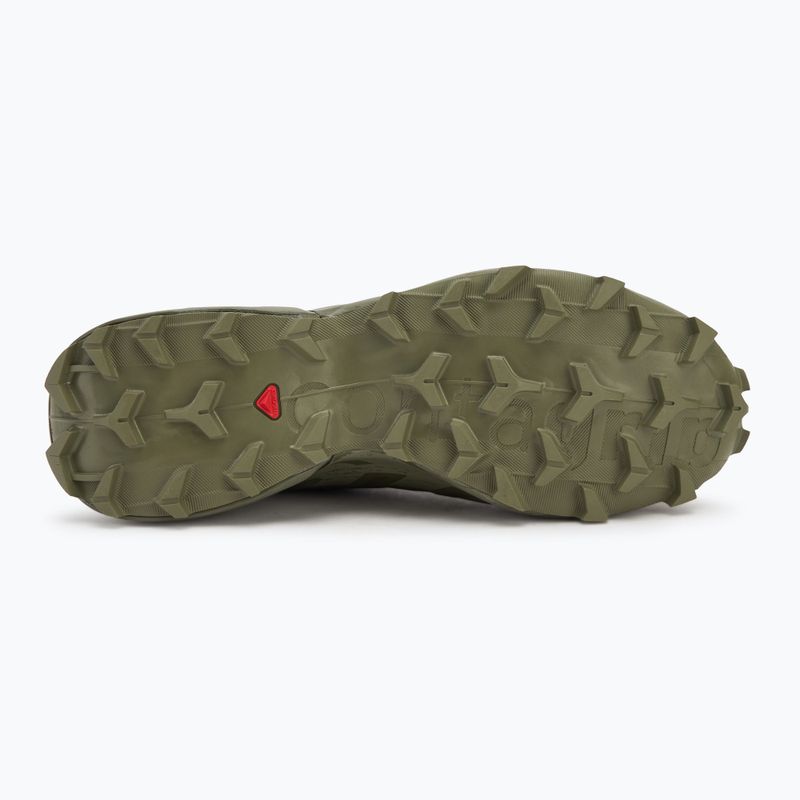 Scarpe da corsa da uomo Salomon Speedcross 6 GTX nero/torba/verde lichene profondo 4