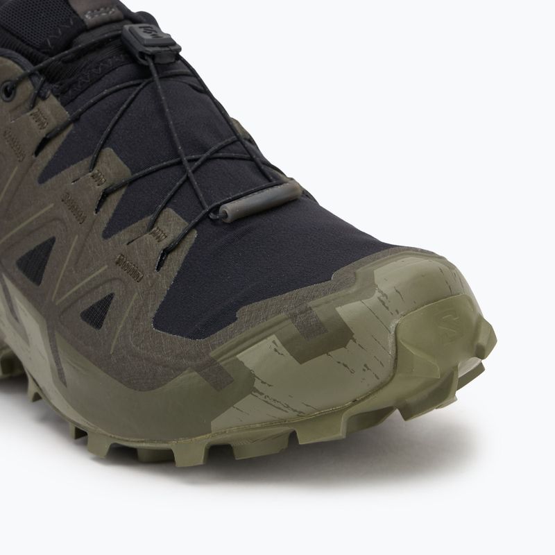 Scarpe da corsa da uomo Salomon Speedcross 6 GTX nero/torba/verde lichene profondo 7
