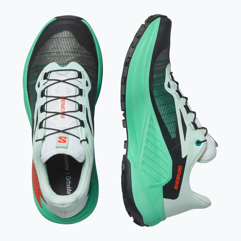 Scarpe da corsa Salomon Genesis bay/verde elettrico/ciliegia da donna 13