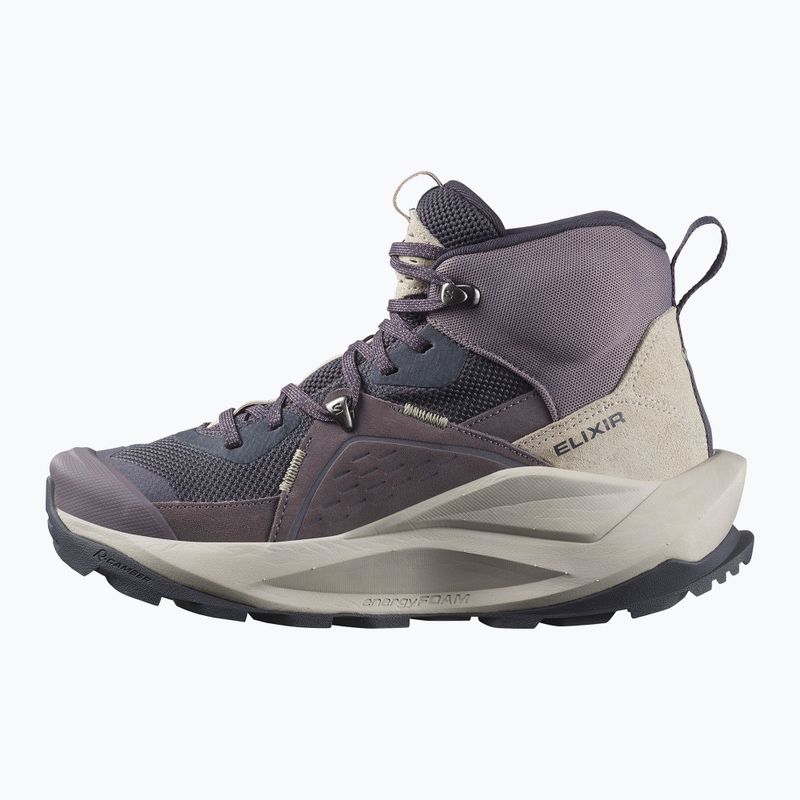 Scarpe da trekking da donna Salomon Elixir Mid GTX nine iron/shark/silver cloud 10