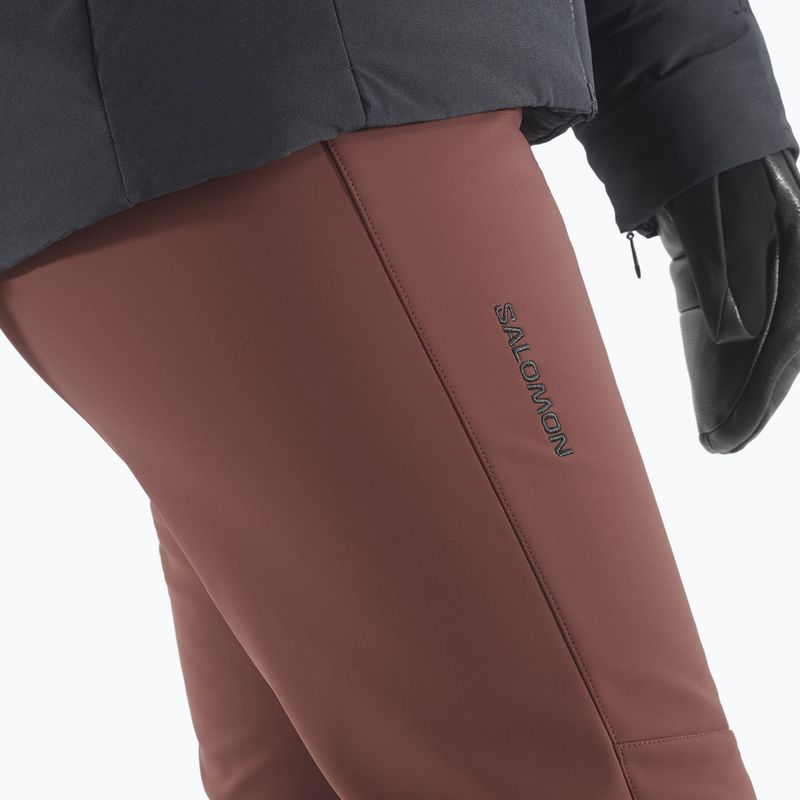 Pantaloni da sci donna Salomon Reason rum raisin 4