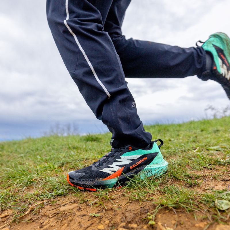 Scarpe da corsa da uomo Salomon Sense Ride 5 nero/bay/ciliegia pomodoro 18