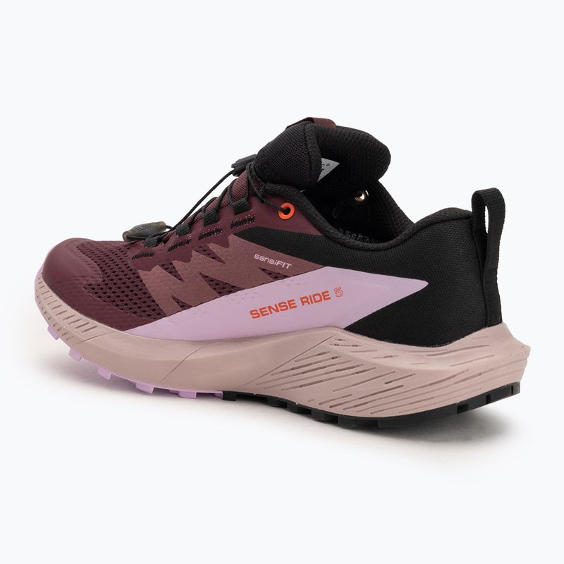 Salomon Sense Ride 5 GTX scarpe da corsa da donna catawba grape/orchid bouquet/cherry tomato 3
