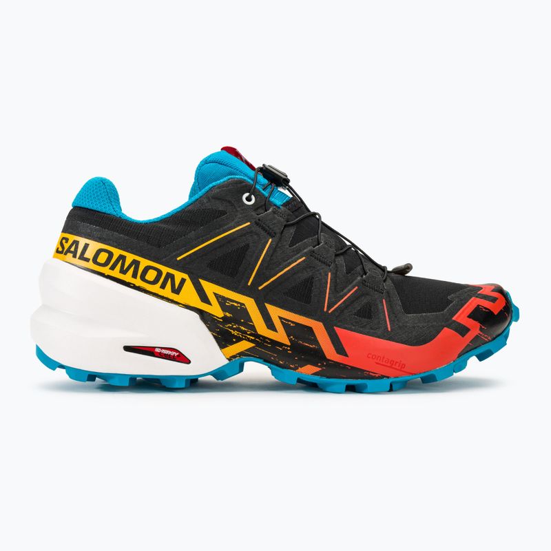 Salomon Speedcross 6 nero/bianco/transcend blue scarpe da corsa da uomo 2