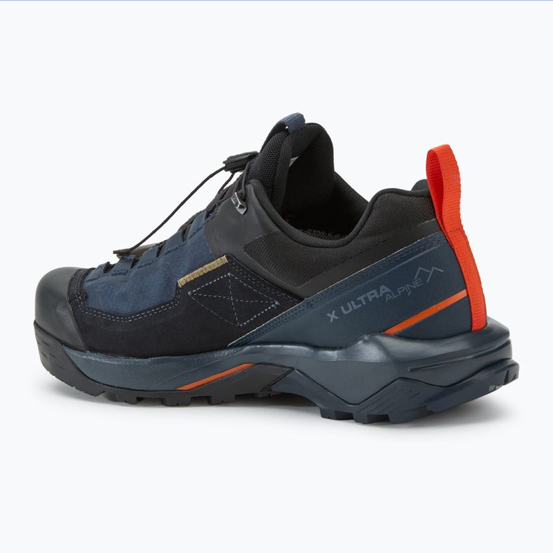 Scarpe da trekking da uomo Salomon X Ultra Alpine GTX blu notte/nero/arancio rosso 3