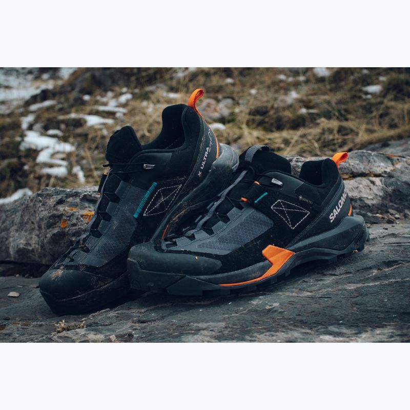 Scarponi da trekking da uomo Salomon X Ultra Alpine GTX grisaglia/nero/arancio rosso 14