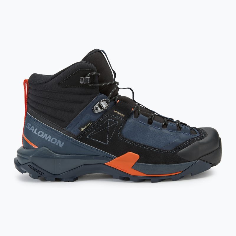 Scarpe da trekking da uomo Salomon X Ultra Alpine MID GTX blu notte/nero/arancio rosso 2