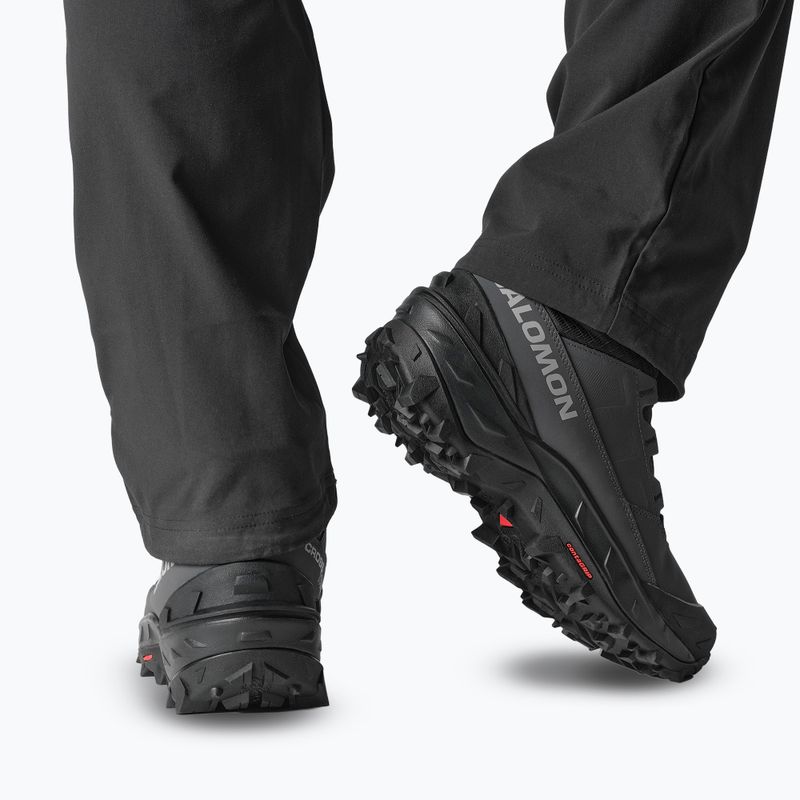 Scarpe da trekking da uomo Salomon Crosstrak Powder WP asfalto/nero/pelle di squalo 9