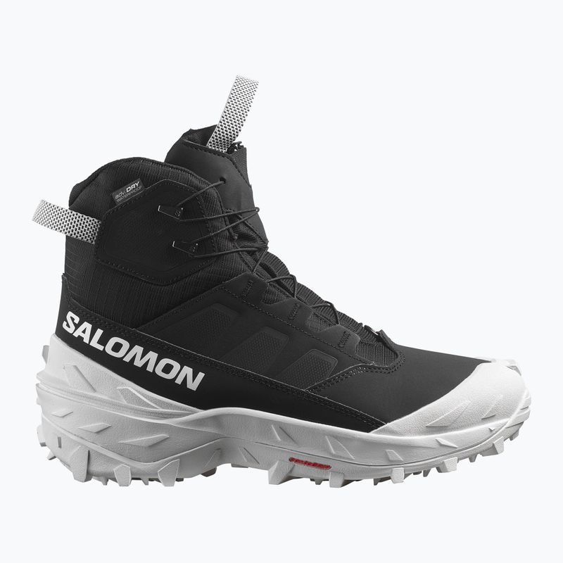 Salomon Crossrak Powder WP scarpe da trekking da uomo nero/nero/bianco 9
