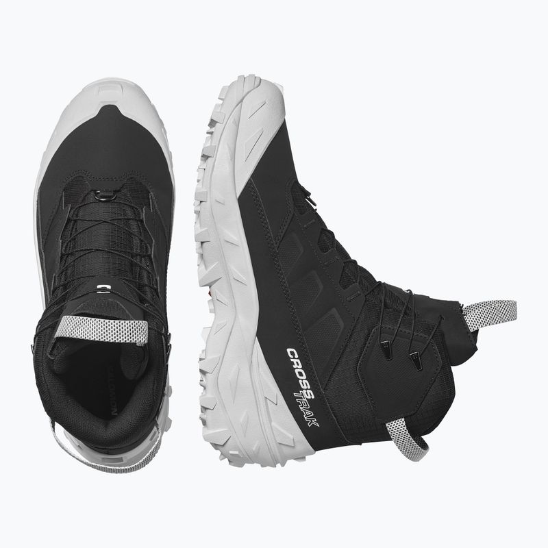 Salomon Crossrak Powder WP scarpe da trekking da uomo nero/nero/bianco 13