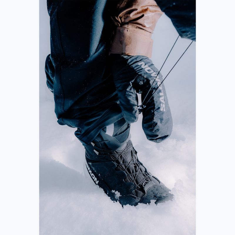 Salomon Crossrak Powder WP scarpe da trekking da uomo nero/nero/bianco 17