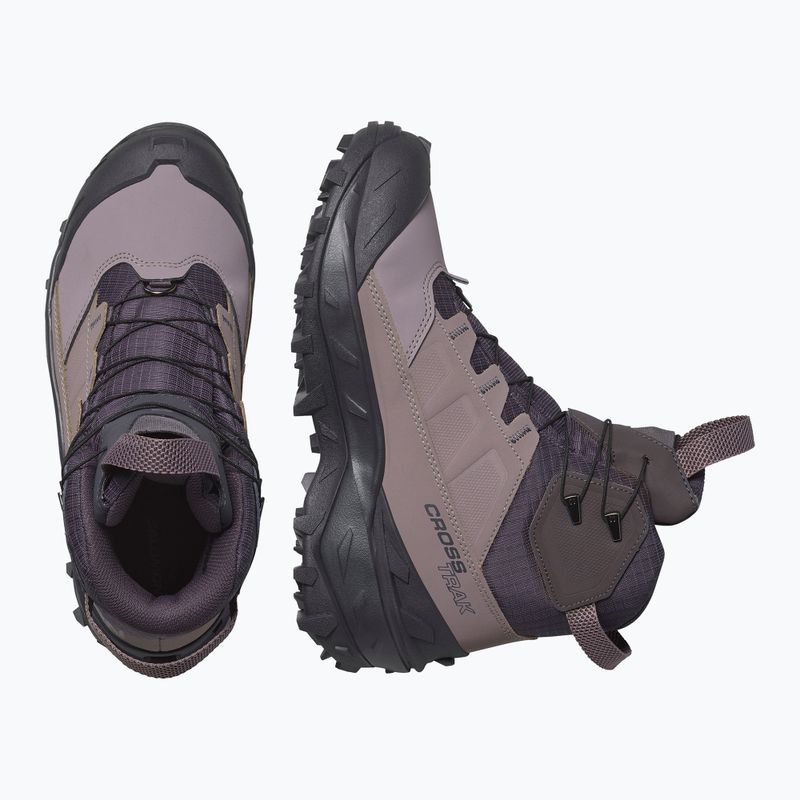 Scarpe da trekking donna Salomon Crosstrak Powder WP nine iron/shark 3