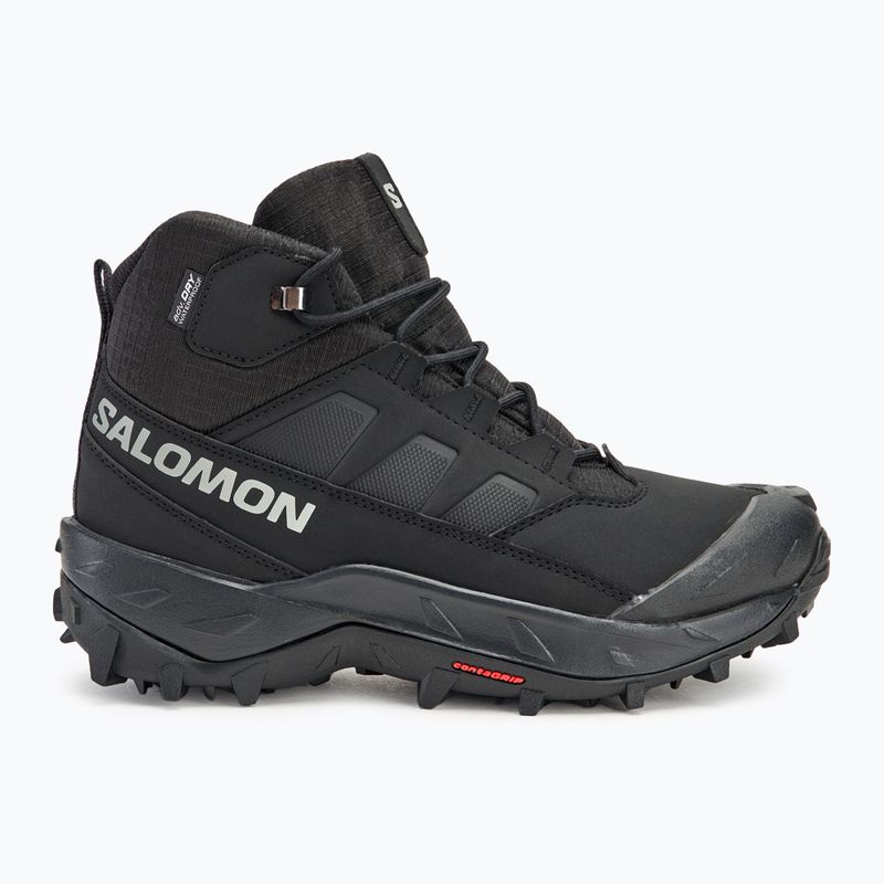 Salomon Crosstrak WP scarpe da trekking uomo nero/nero/asfalto 2