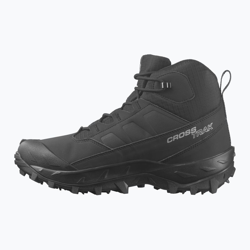 Salomon Crosstrak WP scarpe da trekking uomo nero/nero/asfalto 10